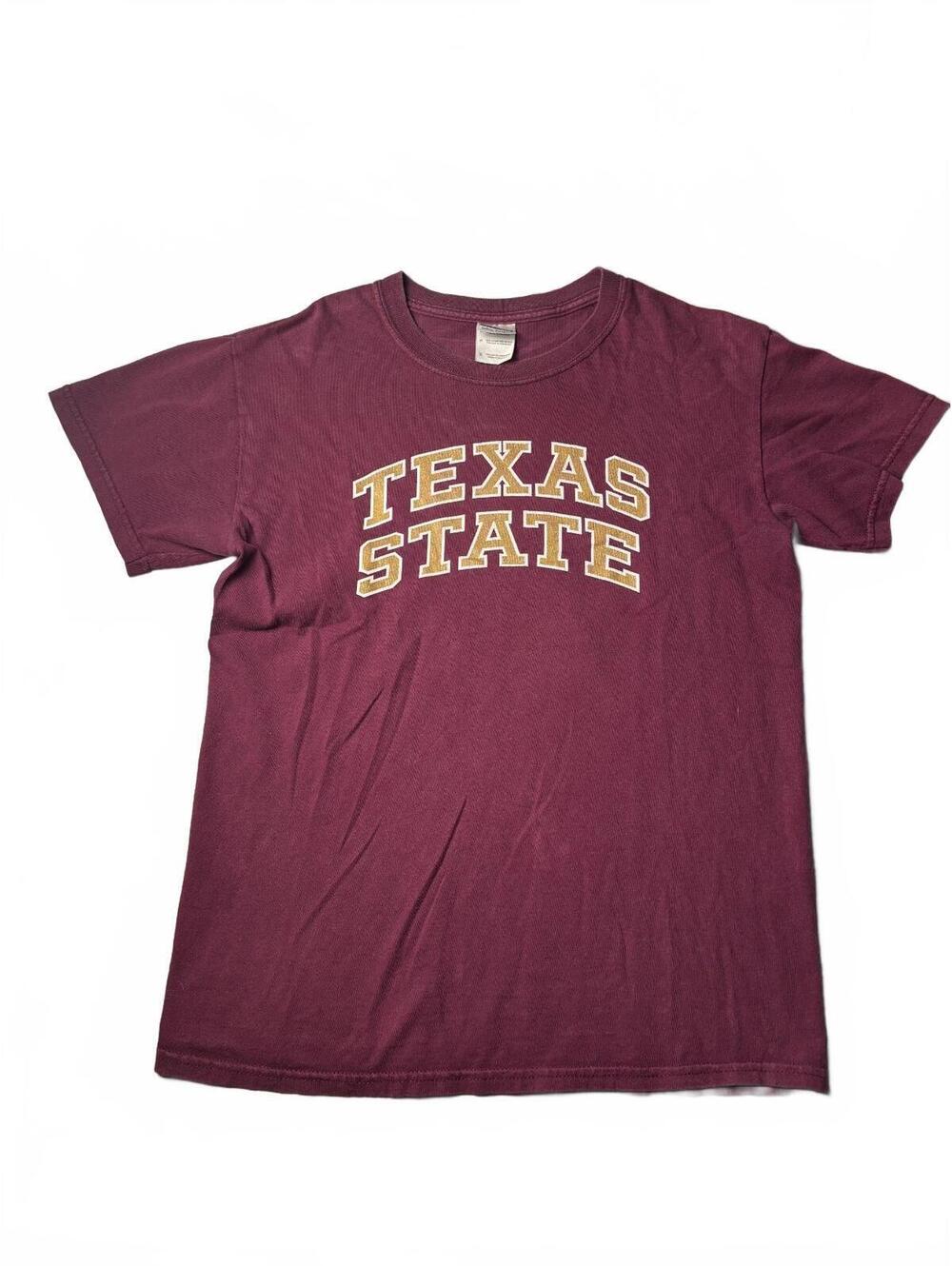 Gildan Texas State Maroon T-Shirt Size Small